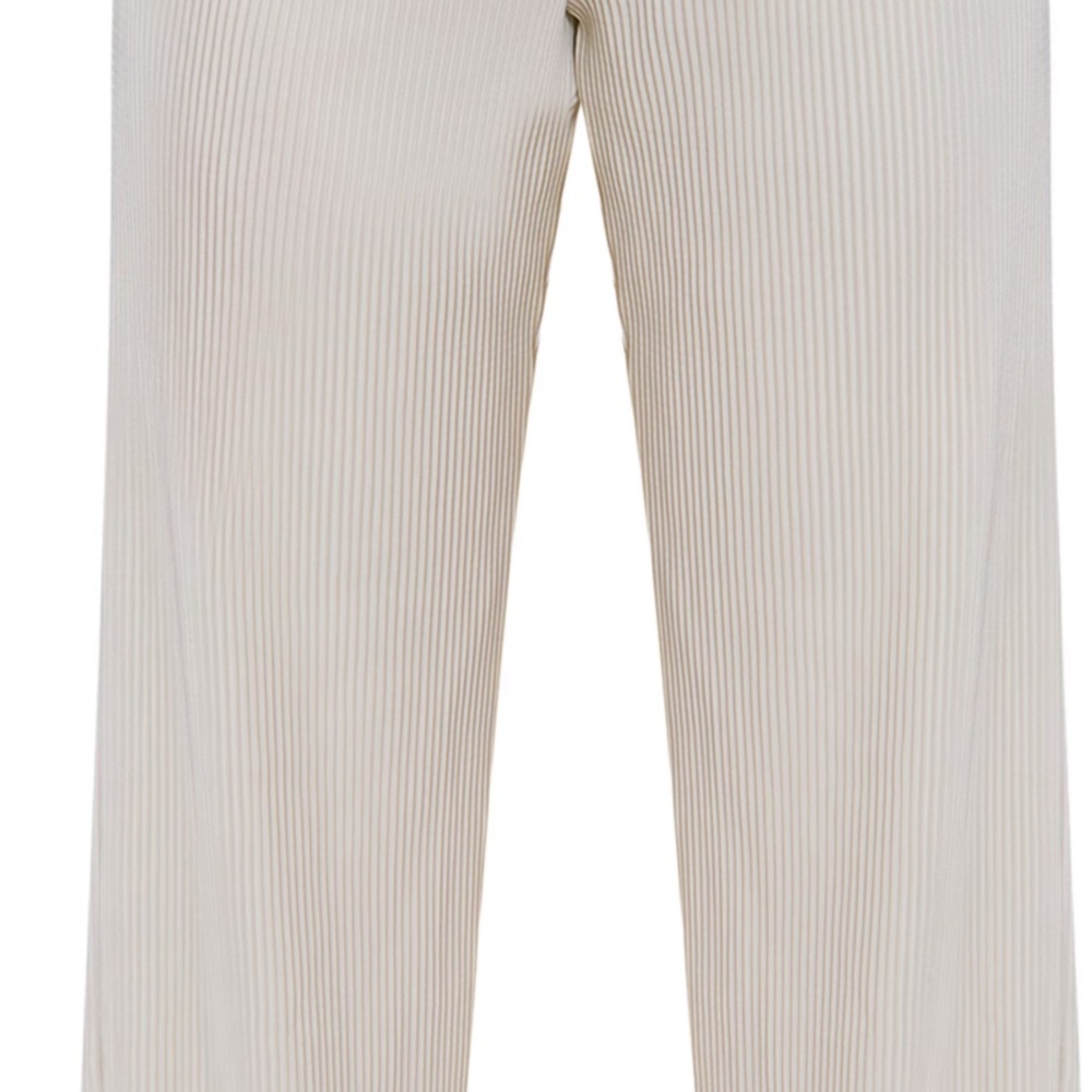 PrettyLittleThing White Chiffon Wide-Leg Trousers